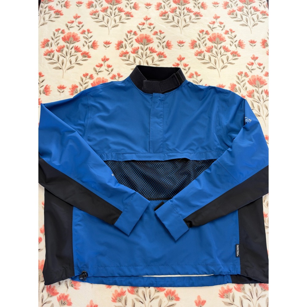 Pacific Trail Pac Tech Performance Hydro Vent Blue Windbreaker Pullover Large